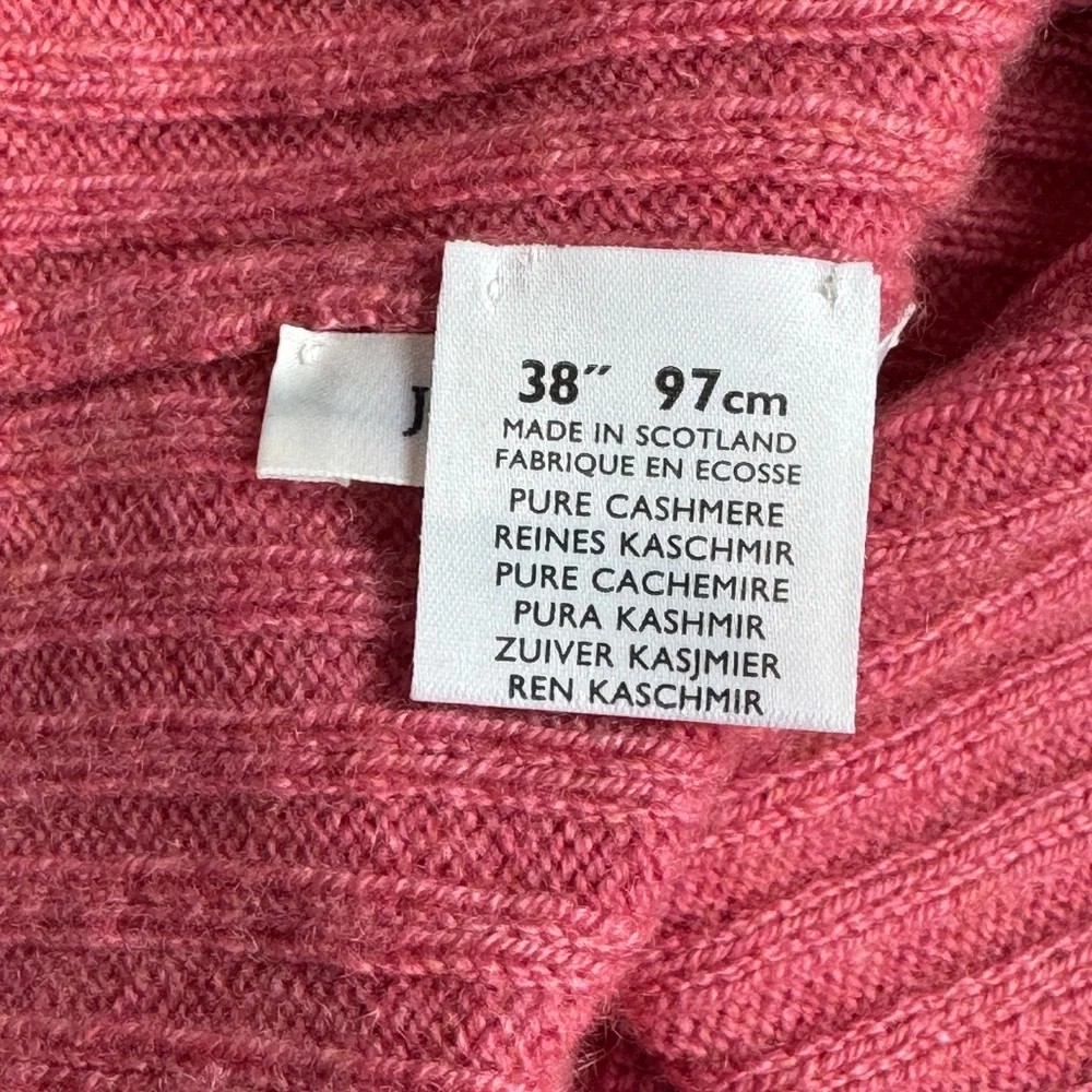 Johnston’s of Elgin Scotland Cashmere Roll-Collar Turtleneck Jumper Sweater 38/L